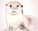 水彩風で可愛く♡小動物の似顔絵あなただけに描きます 先着5名様初回特別価格￥1500☆うちの子の可愛い形にします イメージ3