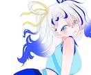 立ち絵〜1枚絵までイラスト描きます 配信アプリの立ち絵、YouTubeのサムネイルなどに使用可能 イメージ2