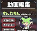 ショートやずんだもん動画まで幅広く編集代行します 動画丸投げOK!効果音・テロップ・サムネイルすべて制作します イメージ1