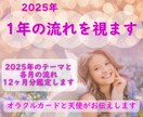 2025年1年のテーマと各月の流れを視ます 24時間以内鑑定/2025年運勢/アドバイス/ イメージ2