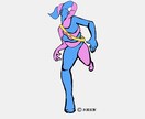 DNA二重螺旋キャラクターを描きます 有機キャラ『DNA螺旋キャラクター』のイラストを描きます。 イメージ3
