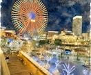 写真を元に飾れるアートを作ります ご家族やパートナー、友達との思い出を水彩画風のアートに イメージ4
