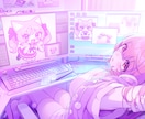 サムネ、立ち絵、一枚絵等、様々なイラスト制作します キャラクターだけでなく背景も制作可能です！（商用含む） イメージ1
