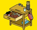 個性的でユニークなアイコンイラスト作成します シュール好き必見！物×物を組み合わせたポップイラスト イメージ6