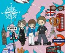 ポップで明るい似顔絵イラストを制作します SNSやプレゼントに！カラフルでポップな似顔絵をお描きします イメージ10