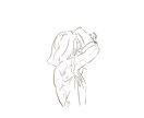 顔を描かないのに『わかるあの人像』描けます シンプルなのに個性が光る線画を最短数時間でお届け！ イメージ1