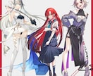 魅力的な立ち絵制作します MV等の動画系、TRPGなどのゲーム等で使える立ち絵描きます イメージ4