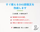 すぐ使えるSNS投稿文作成します 忙しくても“発信を止めない”ための即使えるテンプレ！ イメージ1