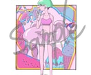 ポップ/チルい系/エモ系な可愛いイラスト描きます 可愛い女の子のイラスト★アイドルT制作実績あり イメージ4