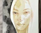 手描き：小さいサイズ：水彩風似顔絵を作成します アナログ絵画ならではのあたたかみ イメージ3