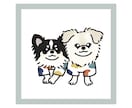 写真からゆるっとかわいいペット似顔絵を描きます 大切な"うちの子"をゆるっとかわいいイラストでお届けします！ イメージ1