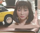 頭から胸の辺りまでの人体模型創ります 資料になる同一人物の顔写真が幾つかの角度であれば作れます。 イメージ4