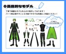 個性豊かなLive2D用立ち絵制作致します 2月納期限定値下げ!!＋アイコン付き!! イメージ4