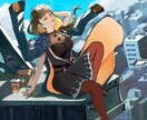 立ち絵、背景のあるイラスト描きます キャライラスト背景付きイラスト等お任せ下さい..!! イメージ2