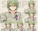 バストアップをIllustratorで作成します バストアップイラストをIllustrator作成・png納品 イメージ6
