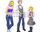 TRPGの立ち絵を2人描きます 鮮やかな色使いと立体感のあるタッチ イメージ2