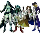 立ち絵制作いたします シンプルでパキッとした塗りでキャラを引き立たせます イメージ2