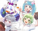 VTuber活動に◎キャライラストをお描きします アイコン/歌ってみた/Live2Dモデル/キャラデザ制作可◎ イメージ3
