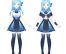 キャラデザからモデリングも！Vtuber制作します あなた好みのVtuberモデルを作ります！イラストのみも可 イメージ3