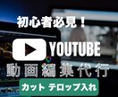 初心者歓迎！低価格で動画編集代行します あなたのYouTuberデビュー全力でサポートします！ イメージ1