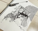 アナログでイラストを描きます ご要望に添ったイラストを全力で描かせていただきます イメージ2