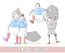 プレゼント◎家族や仲間と共有できるイラスト描きます スマホ保存OK、みんなで持てるデータ納品。思い出をポケットに イメージ1