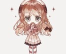 正面デフォルメイラスト制作をします 観賞用にグッズ化やSNSでのアイコン等使用可能です イメージ4
