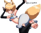 女の子の好きなキャラオリジナルのキャラ描きます 女の子と足裏や脇、腹筋などのフェチも描けます イメージ4