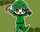 各SNS用のミニキャラアイコン描きます ゲーム！お菓子！化粧品！好きな物をゆるく！ イメージ2