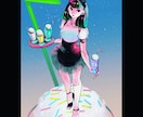 目を引く可愛い人物をお描きします お見積り無料です。お気軽にご相談ください。 イメージ3
