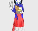 商用利用可◎クールなデフォルメキャラクター描きます 配信やSNSにちょこんと添えて大活躍！ イメージ5