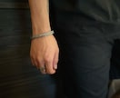 経年変化する格好良いシルバーブレスレットを作ります 原宿でジュエリー職人として働いていた職人が製作します イメージ7