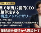 年商12億CEO直轄｜営業構造アドバイザリーます 現役CEO×AI｜月1回60分であなたの営業組織を再設計 イメージ1