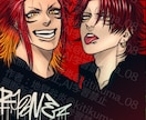 かっこいい男の【アイコン、ヘッダー】制作します 不良漫画みたいなかっこいい男を描きます！ イメージ2