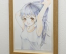 手描きオリジナルキャラクター描きます 女の子限定のアナログイラストになります。 イメージ2
