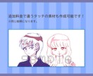 レトロポップに似顔絵描きます SNSアイコン、名刺の素材に☆ イメージ2