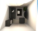 一級建築士が、家具配置のイメージパース作成します 購入予定の家具等を、色の提案を含め実際のお部屋に配置します イメージ4