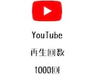 YouTube再生回数+1000回まで宣伝します ユーチューブの動画再生数を増やしたい方にオススメ！ イメージ1