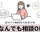 ECサイト・HP制作なんでも相談のります ゼロからでも大丈夫！まずはメッセージください イメージ1