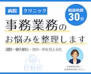 病院・クリニックの事務業務のお悩みを整理します 医療事務10年以上｜課題・優先順位・次の一歩を見える化 イメージ1