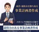融資・補助金に強い事業計画書を作成します メガバンク経験者が審査や交渉対策・申請手順まで伴走 イメージ1
