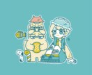 ゆるくてかわいい！イラストを描きます デフォルトタッチで描かせていただきます◎ イメージ1