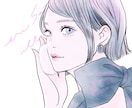水彩風のおしゃれなイラスト作成します SNSアイコンにもオススメ！繊細なタッチで描く、女性イラスト イメージ6