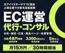 元アイリスEC担当がEC運営代行・コンサルします 上場企業での店長経験｜月商100万〜4億円規模の運用経験 イメージ1