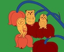 ポップな飾れる絵描きます 目の引く配色のポップイラスト、動物やファッションが得意です！ イメージ8