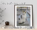 ペットの写真をクロスステッチの図案にします 「うちの子」が、刺繍アートになる日。 イメージ2
