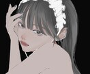 クールで可愛い女の子描きます 配信やsnsアイコンに可愛い子を是非！！ イメージ1