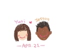 カップルのシルエットイラスト描きます 大好きなあの人とのシルエット画像を記念日やプレゼントに イメージ3