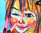 プレゼント用の似顔絵を絵画用のキャンバスに描きます 世界に一つのオシャレなプレゼントがあればなぁ、そんなあなたへ イメージ2