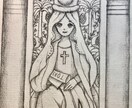 タロットやオラクルカードのイラスト描きます 手描き風の優しいイラスト。オリジナルカード作成用にも。 イメージ3